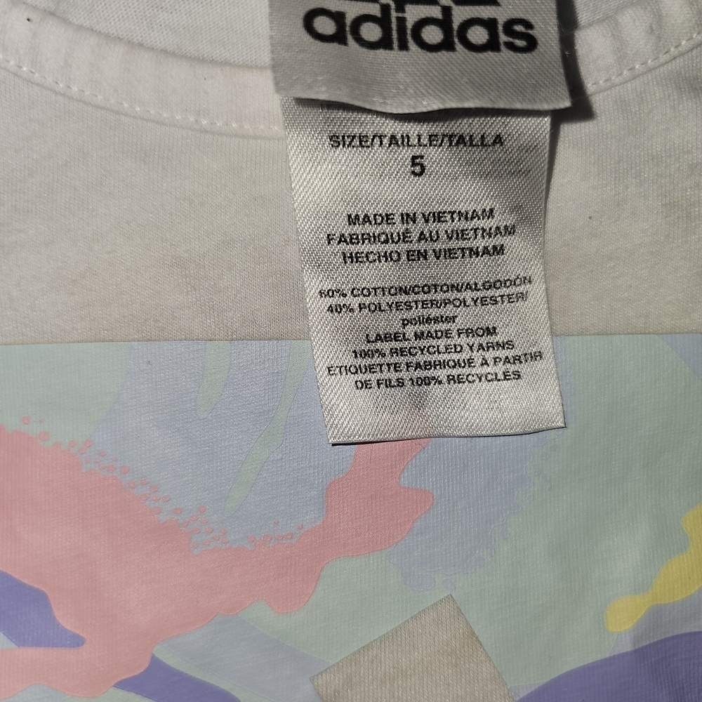 Adidas Kids' Pastel Graphic Tee and Shorts Set - Picture 7 of 13